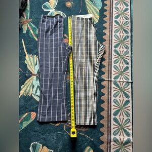 A New Day Plaid Ankle Pants Size 12 Stretch 2 for 1